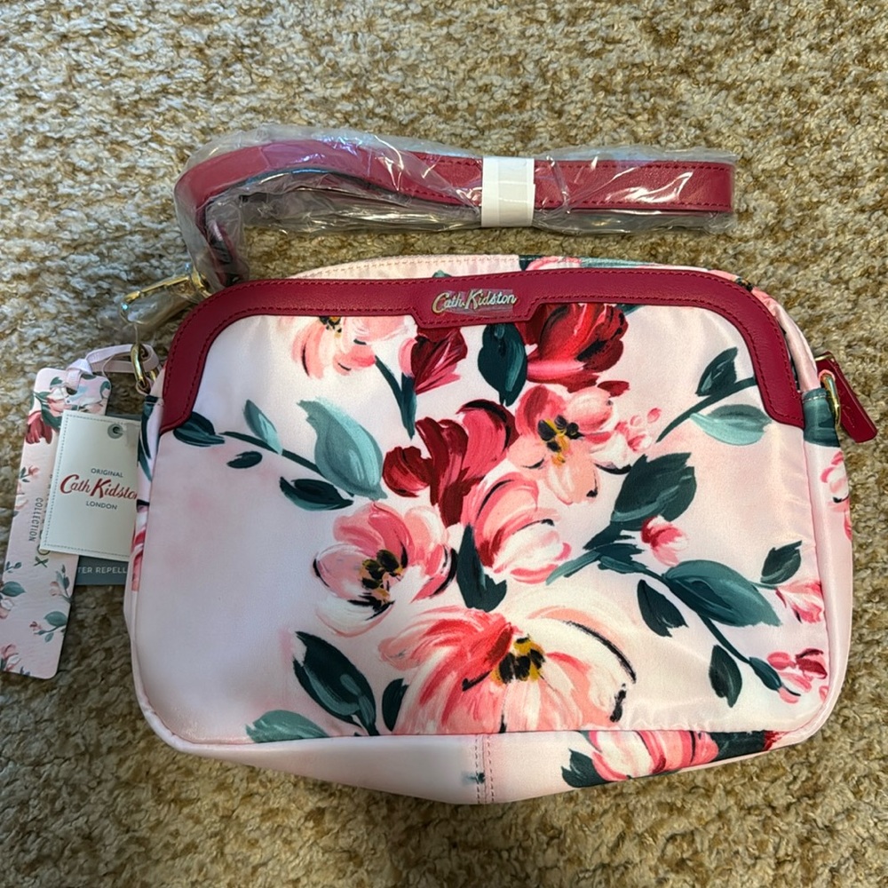 NWT- Cath Kidston Paintbox Flowers Cross Body